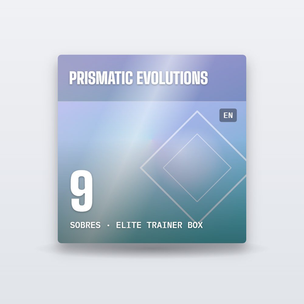 Elite Trainer Box Prismatic Evolutions (EN) – imagen provisional